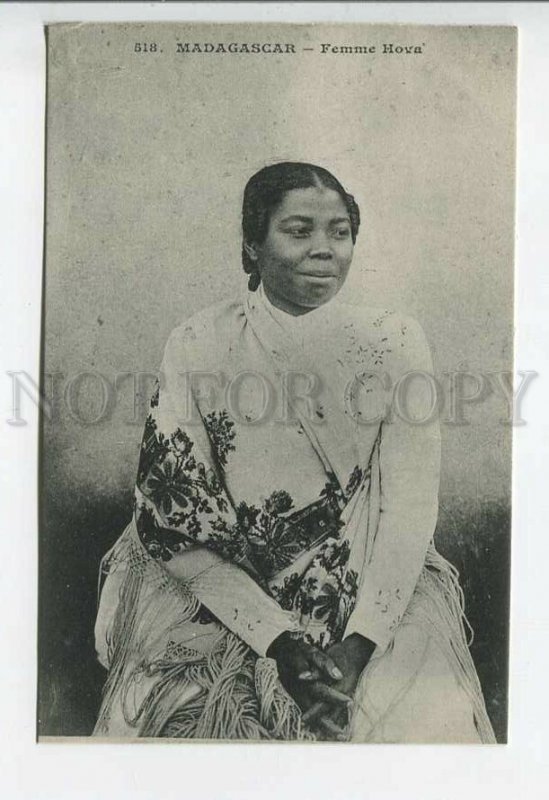 438859 Madagascar Hova girl advertising Messageries Maritimes steamship company