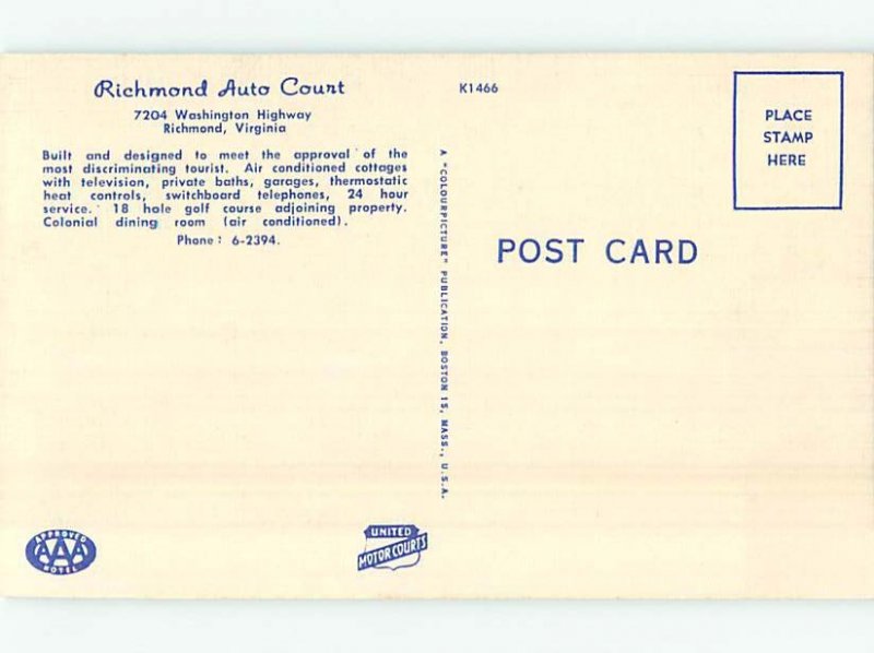 Linen MOTEL SCENE Richmond Virginia VA AD9818
