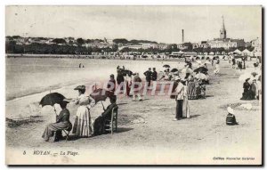 Old Postcard Royan The Beach