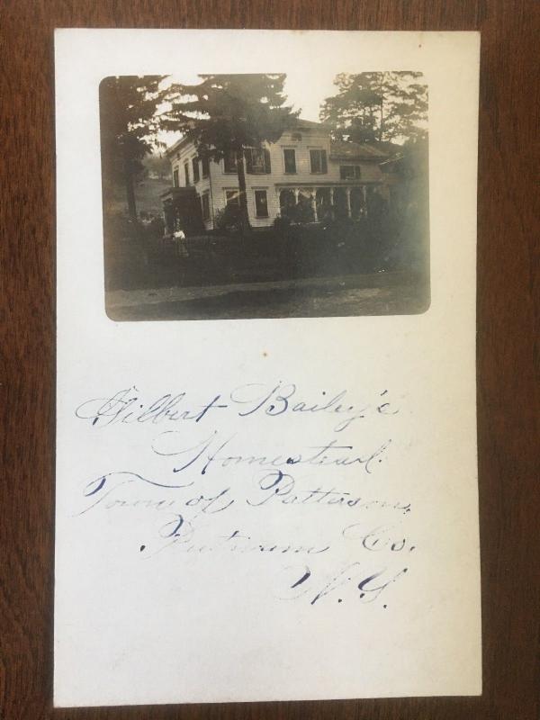 RPPC Glibert Bailey Homestead Home, Patterson, New York, Putnam County D12