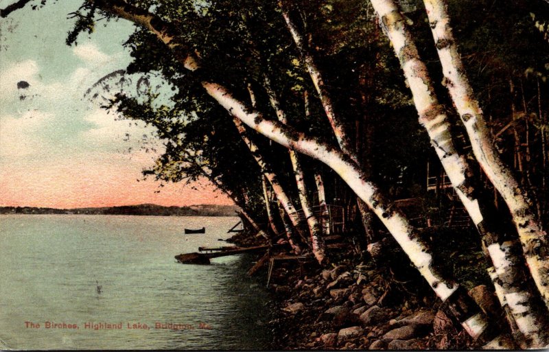 Maine Bridgton Highland Lake The Birches 1908