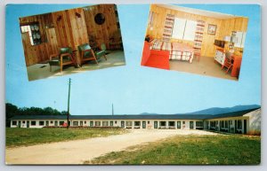 Interior~Blairsville GA~Milton Hotel & Motor Court~Insets Room & Lounge~Vtg PC