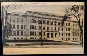 Vintage Postcard 1901-1907 Classical High School, Springfield Massachusetts (MA)