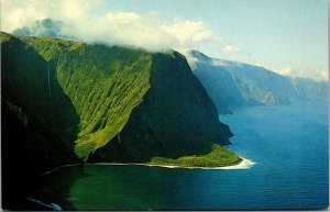 Vtg Molokai North Shore Cliffs Hawaii HI Unused Postcard