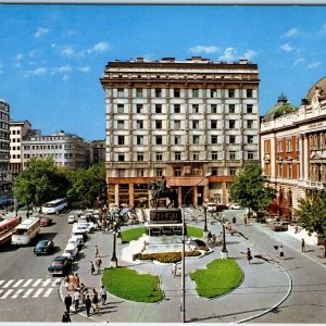 c1970s Belgrade, Serbia Republic Square Museum Traffic Cars 4x6 PC Beograd M4