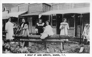 J46/ Dawson Yukon Canada RPPC Postcard c1950s Women Prostitutes 374