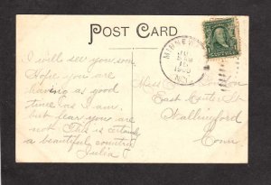 NY Lake House South End Lake Minnewaska New York Postcard 1908