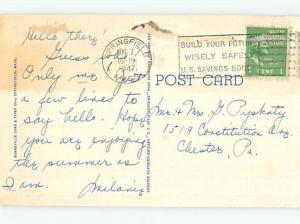 Linen BOTANICAL SCENE Springfield Massachusetts MA HJ6953