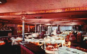 Vintage Postcard Dining at Win Schuler's Centennial Dining Rooms St Joe Michigan