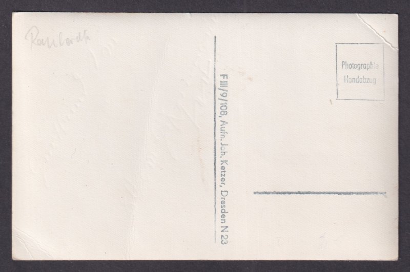 Vintage Postcard Germany RPPC Private house Dresden?