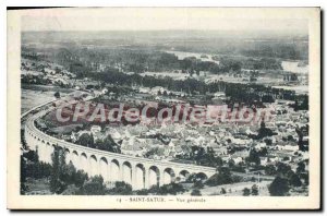 Postcard Old ST SATUR view Gnrale