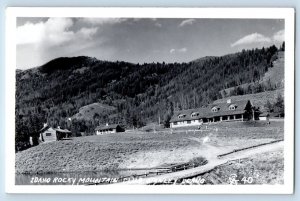 Stanley Idaho ID Postcard RPPC Photo Idaho Rocky Mountain Club c1950's Vintage