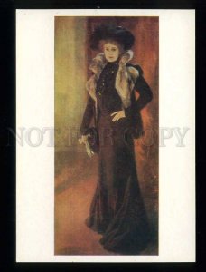 209864 FINLAND Albert Edelfelt portrait of the singer Ayno Acte old postcard