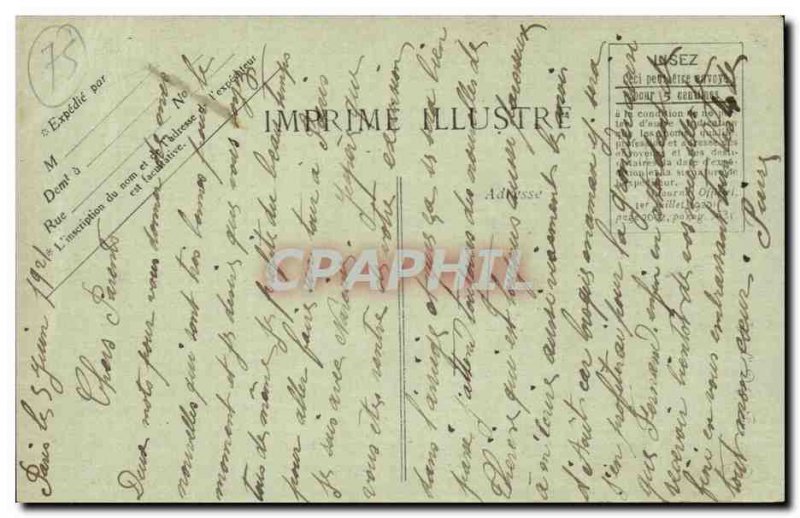 Old Postcard Paris Alexandre III bridge