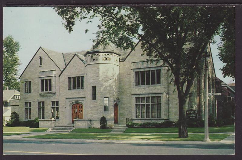 Wendler Funeral Home,Milwaukee,WI Postcard