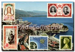 Modern Postcard The Principality of Monaco General view of Monaco and Monte C...