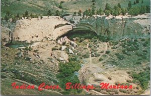 USA Indian Caves Billings Montana Chrome Postcard 09.29