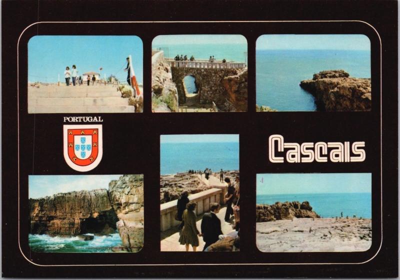 Costa do Estoril Carcais Portugal Multiview Unused Postcard D54