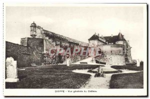Old Postcard Dieppe General view of the Chateau