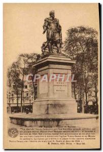 Old Postcard Antwerp Rubens Statue