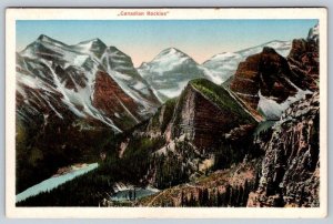 Canadian Rockies, Alberta Canada, Vintage 1927 Importex Company Postcard