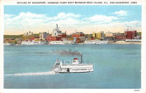 Ferry Boats Skyline Davenport, Iowa  