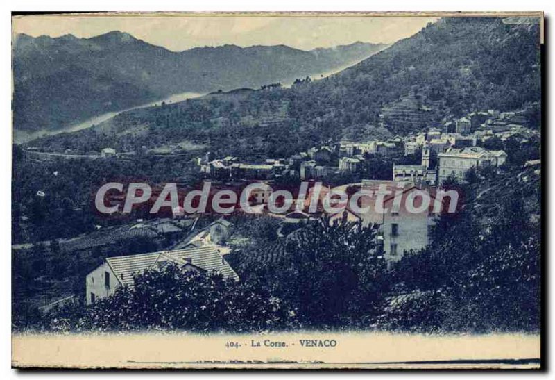 Old Postcard Corsica Venaco