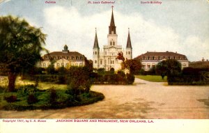 LA - New Orleans. Jackson Square & Monument