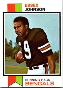 1973 Topps Football Card Essex Johnson Cincinnati Bengals sk2510