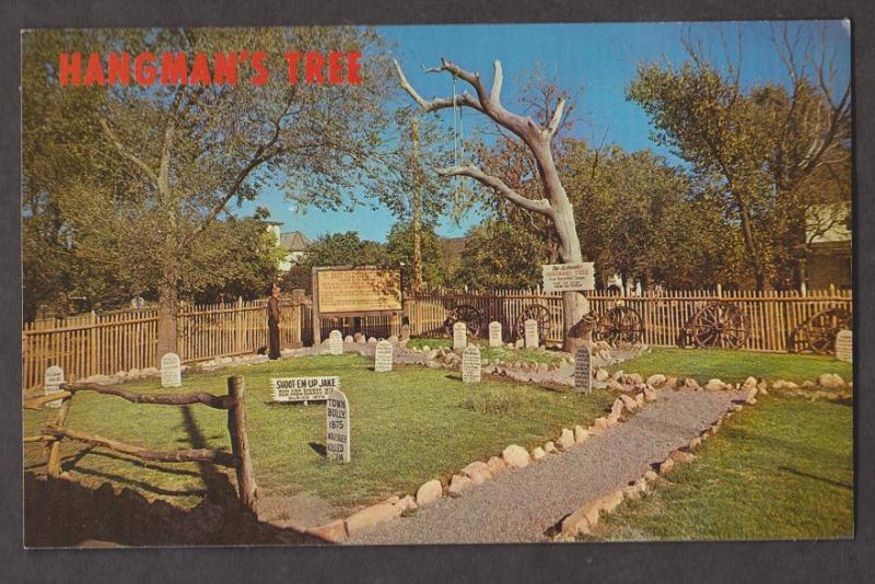 Boot Hill Cemetary & Hangman's Tree, Dodge City Kansas - 1950s Unused