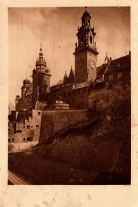 Poland Krakow Cathedral And The Castle Wawel Vintage Postcard 08.74