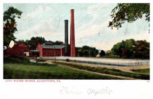 Postcard TOWER SCENE Allentown Pennsylvania PA AT8214