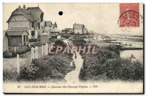 Old Postcard Lake Sur Mer Quartier des Champs Elysees