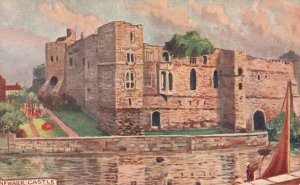 Vintage Postcard Newark Castle Great Britain Overlooking River Trent Key UK