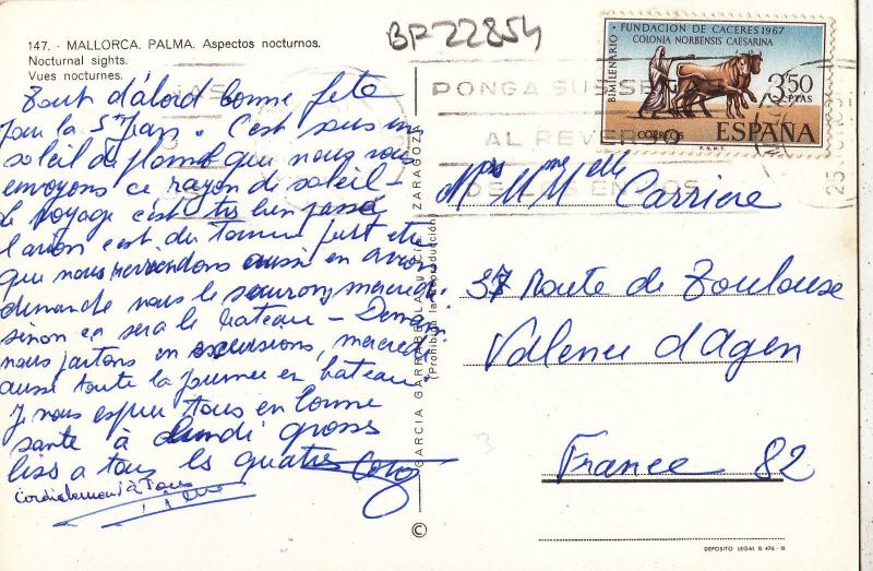 BF22854 palma de mallorca   spain  front/back image