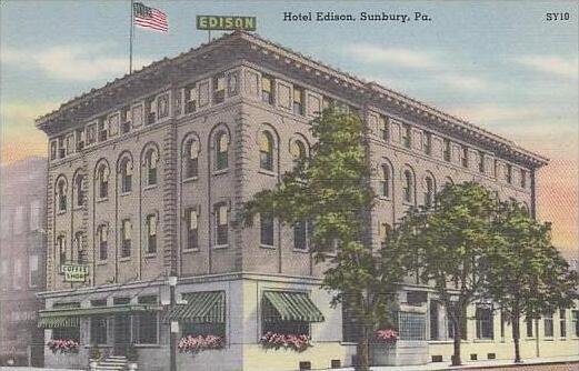 Pennsylvania Sunbury Hotel Edison