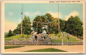 Monkey Island Mohawk Park Tulsa Oklahoma OK Postcard