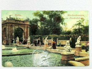 Vintage Postcard 1910's Marchenbrunnen im Friedrichshain Berlin Germany