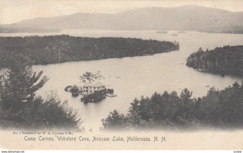 HOLDERNESS, New Hampshier, 1901-07; Cam Carnes, Websters Cove, Asquam Lake