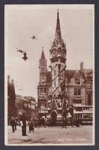 Vintage Postcard England Leicester Clock Tower