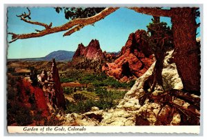 1978 Garden Of The Gods Colorado Vintage Postcard Continental View Card