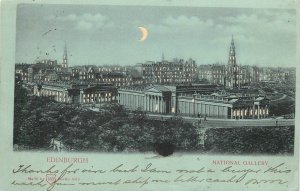 Postcard 1901 Edinburgh Scotland UK Hold to light die cut undivided 23-13479