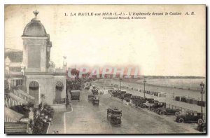 Old Postcard La Baule Sea Inf The Esplanade in front of the Casino