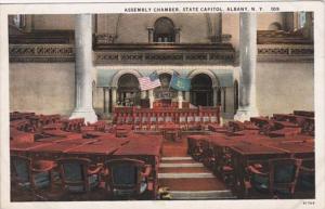 New York Albany State Capitol Building Assembly CHamber Curteich