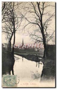 Postcard Old St par the river