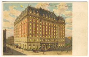 Hotel Astor New York NY H-T-L Hold to Light Postcard