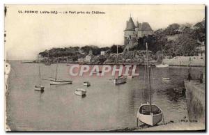 Old Postcard Pornic near the Port du Chateau