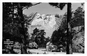 Mount Rushmore Memorial real photo Black Hills SD 