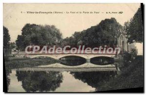 Postcard Vitry Le Francois Old Bridge