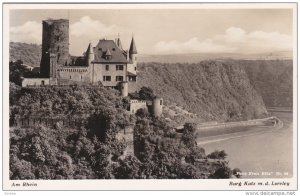 RP; Am Rhein, BURG KATS m. d. Loreley, Rhineland-Palatinate, Germany, 10-20s